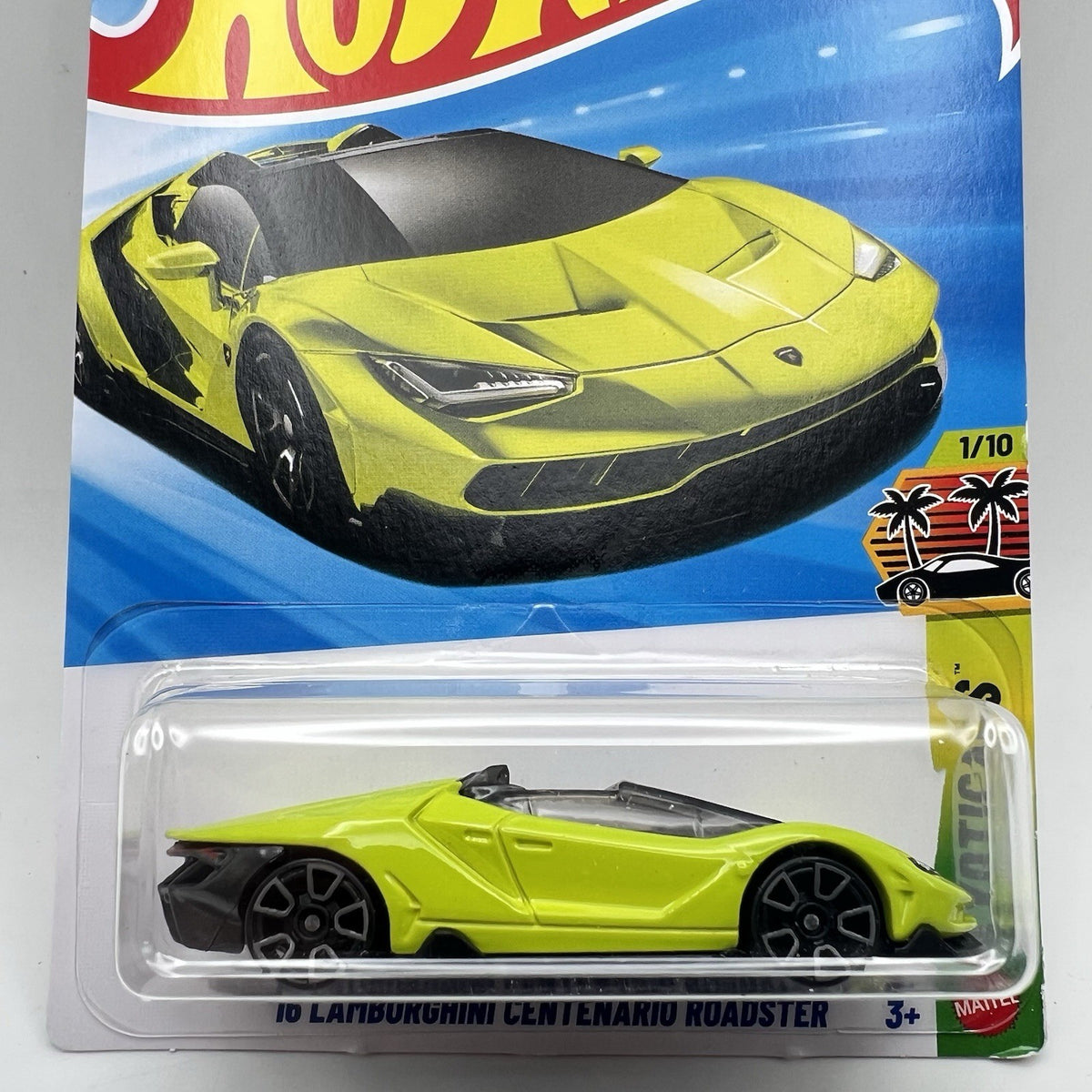 Hot Wheels Mainline 2016 LAMBORGHINI CENTENARIO ROADSTER Case F Green Color
