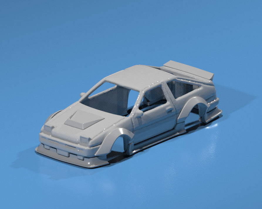 Wide Body Kit for Hot Wheels Toyota AE86 Trueno - Resin - 3d Printed