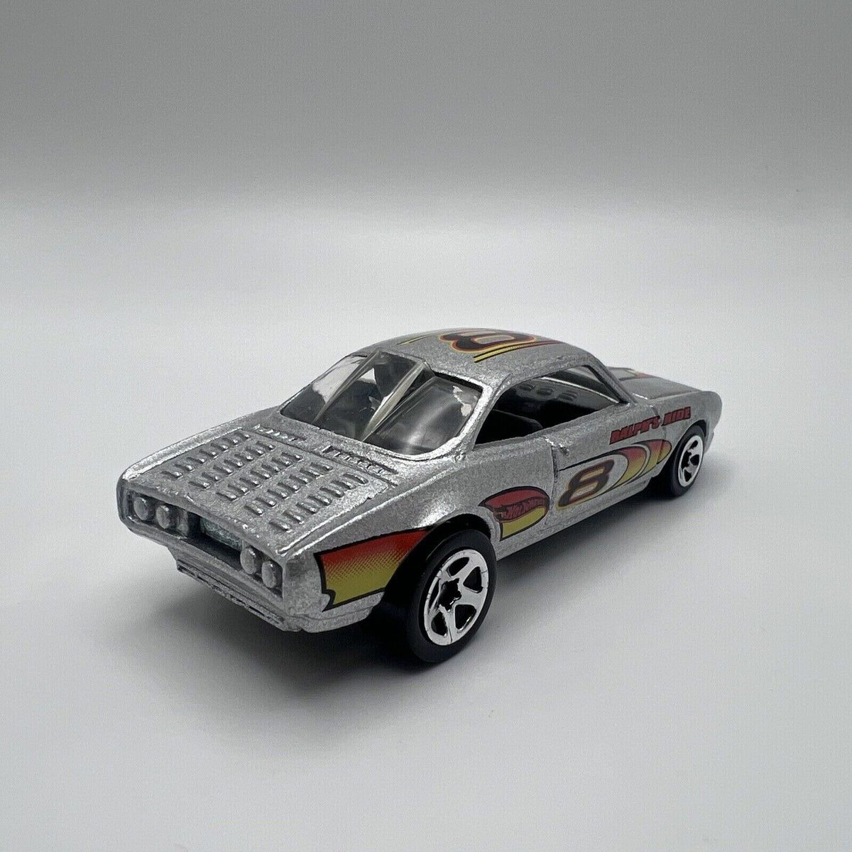 Hot Wheels 2002 Vairy 8 Silver Loose 1:64 Scale Diecast Hot Rod Car