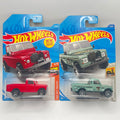 Hot Wheels Land Rover Series III Pickup Lot of 2 Red 111/250 + Mint Baja Blazers