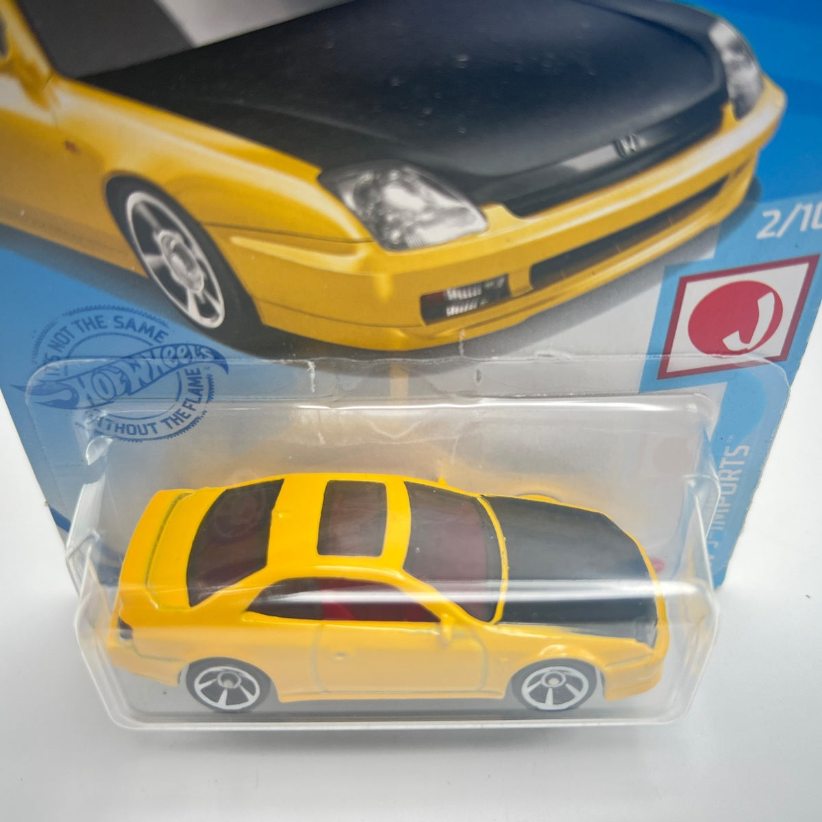Hot Wheels 98 Honda Prelude Yellow 125/250 HW J-Imports 2/10
