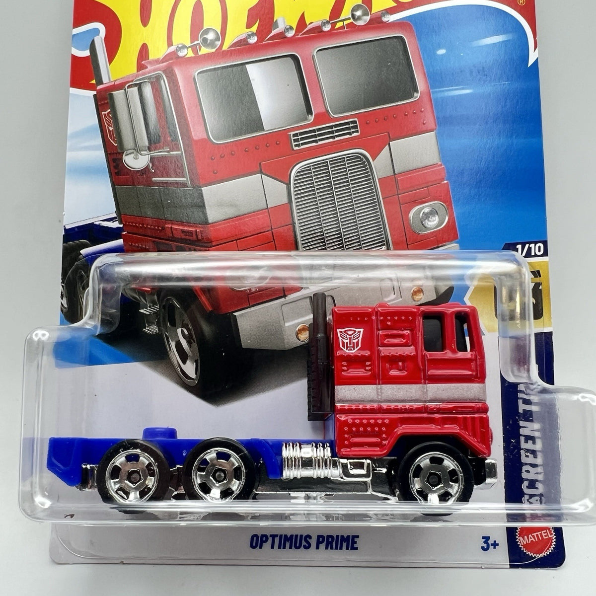 2025 HOT WHEELS F CASE TRANSFORMERS OPTIMUS PRIME RED HW SCREEN TIME 6/10