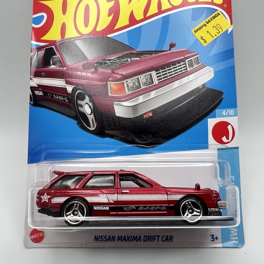 2021 Hot Wheels Nissan Maxima Drift Car 4/10 47/250 - Red