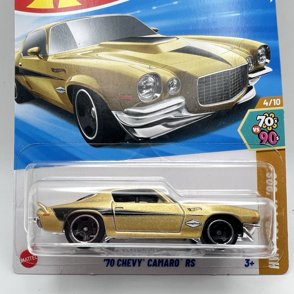 Hot Wheels 70 Chevy Camaro RS Gold #53 Mainline 2025 Case C | New Chevy Car