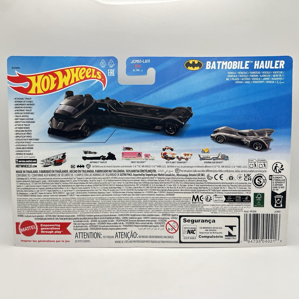 EXCELLENT CONDITION Hot Wheels Super Rigs Chrome Batmobile Hauler 2025 NEW 1/64