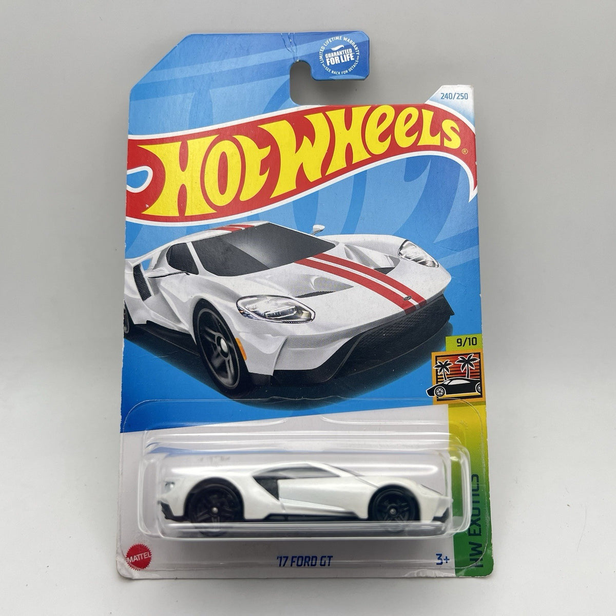 2024 Hot Wheels- '17 FORD GT HW EXOTICS White 9/10 Ready To Race 240/250
