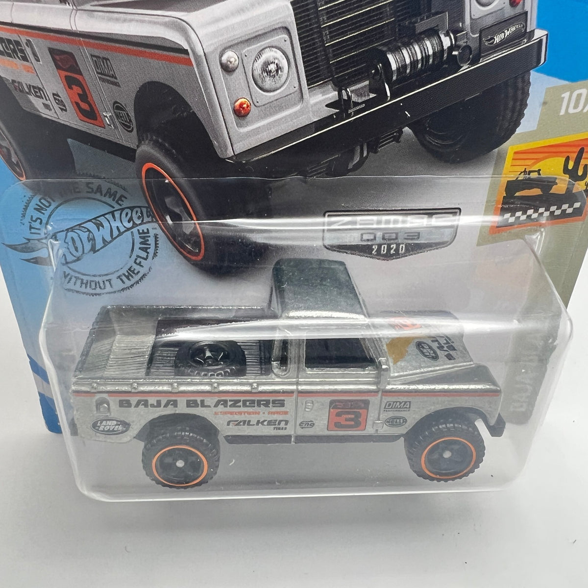 Hot Wheels Land Rover Series III Pickup ZAMAC 003 Walmart Baja Blazers 3/250