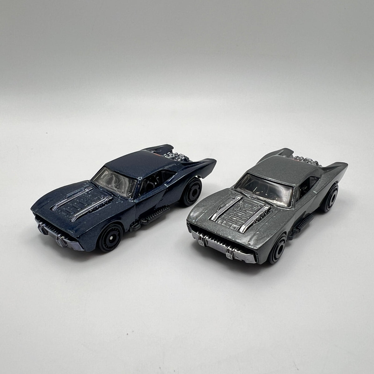 Hot Wheels Lot of 2 The Batman Batmobile Blue Gray LOOSE 1/64