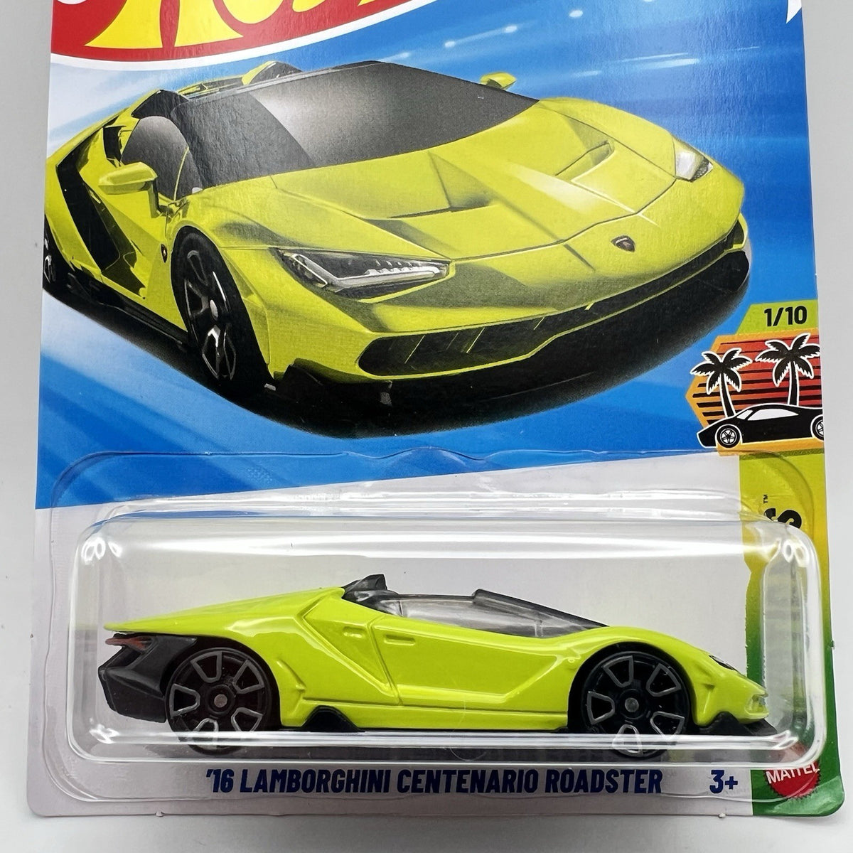Hot Wheels 16 Lamborghini Centenario Roadster green