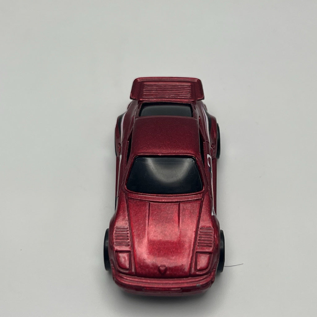 HOT WHEELS #856 - RED - PORSCHE 930 - ZERO G MAROON LOOSE