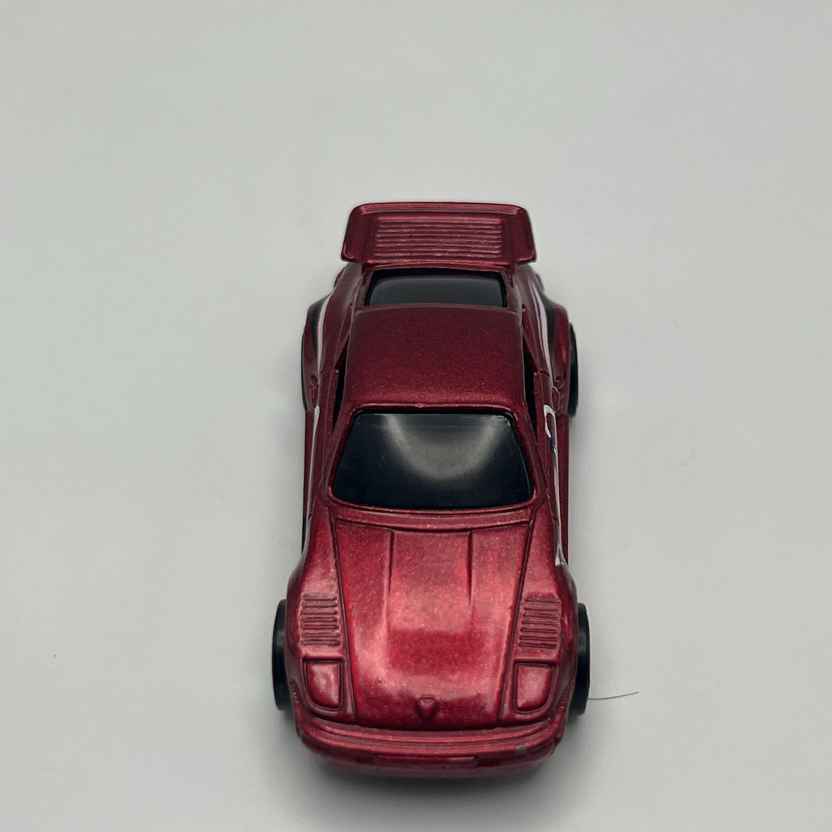 HOT WHEELS #856 - RED - PORSCHE 930 - ZERO G MAROON LOOSE