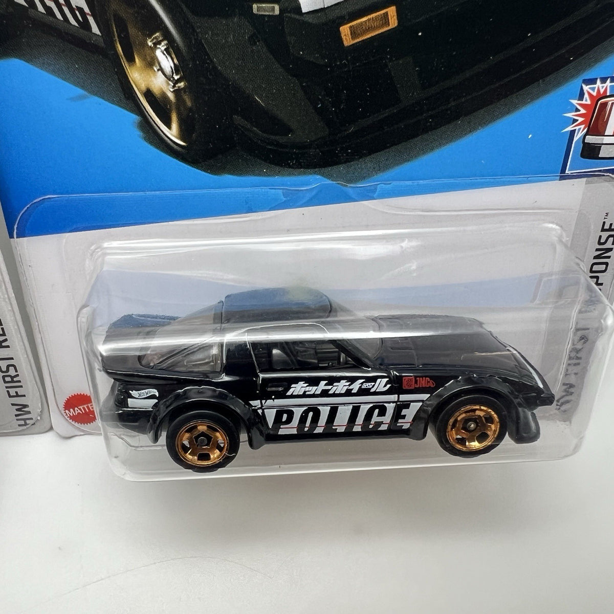 2024 Hot Wheels Police Mazda RX-7 Lot Of 2 Black And White