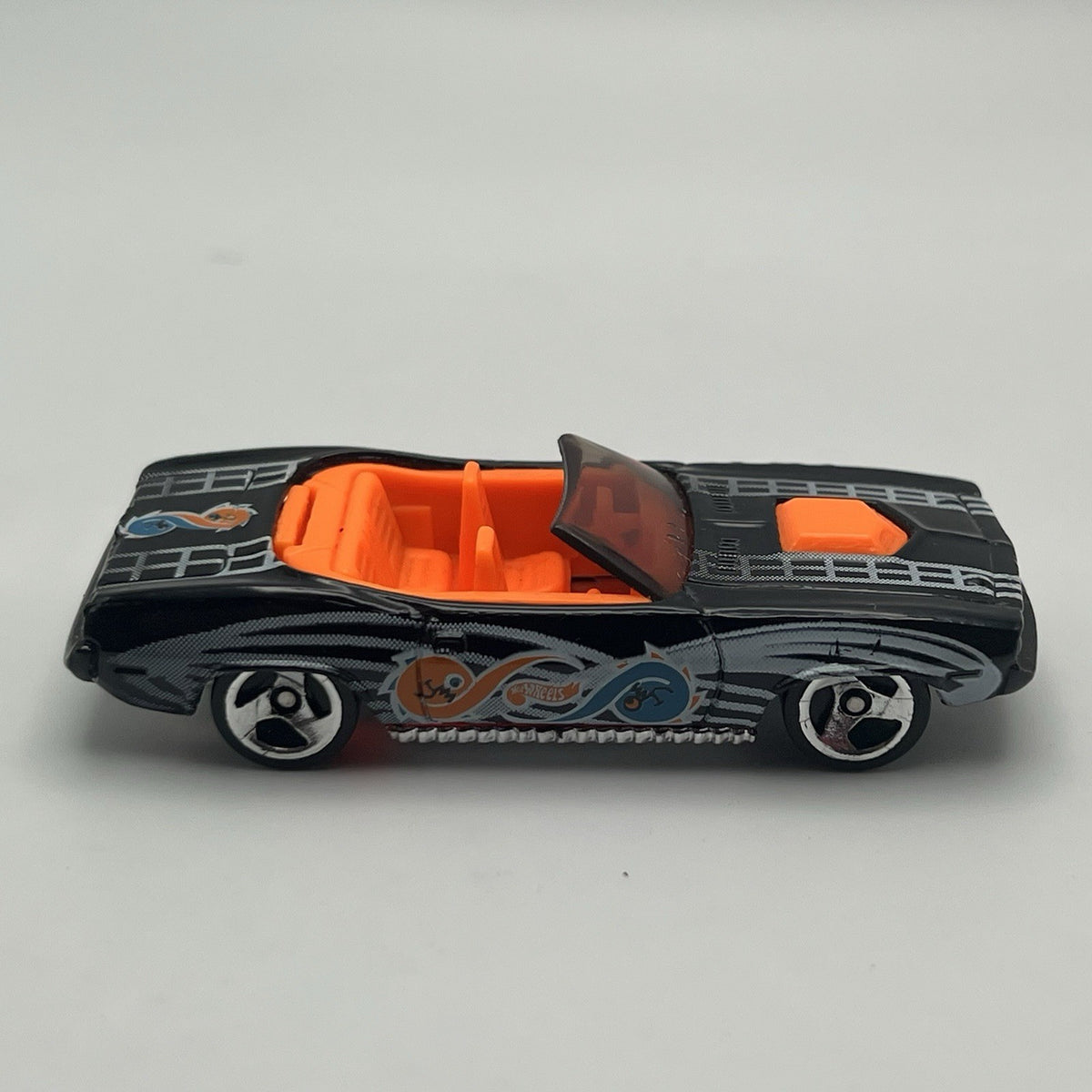 Vintage 1996 Hot Wheels - Black King Kuda Convertible - 1:64 Scale Diecast Car