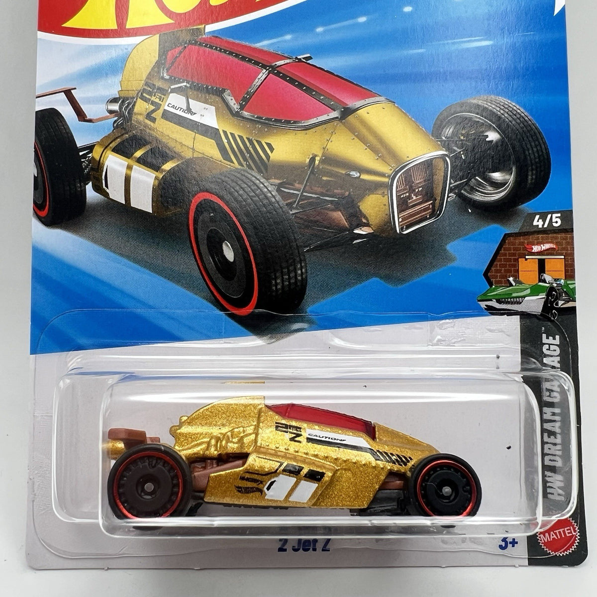 💛❤️ Hot Wheels 2 Jet Z Gold #147 Mainline 2026 Case G Treasure Hunt New TH
