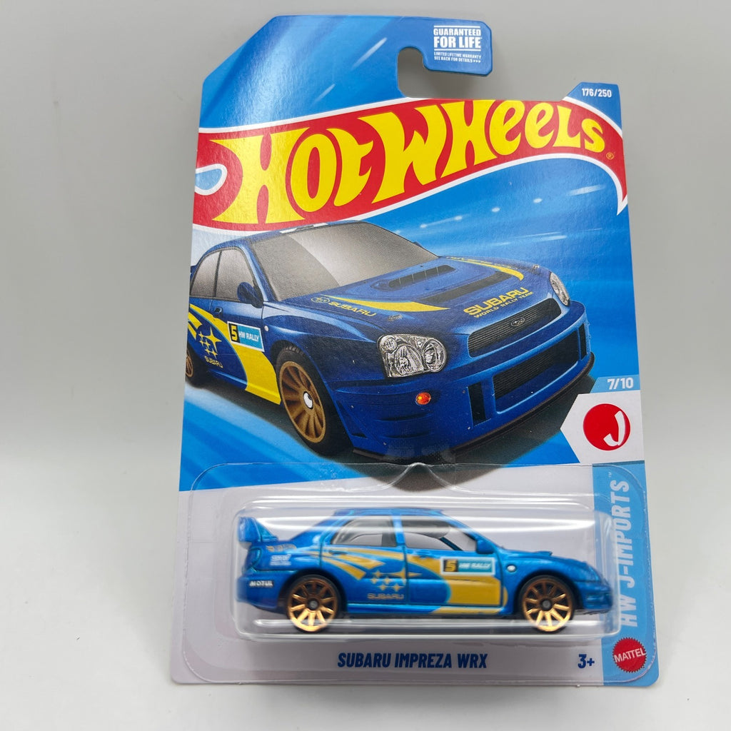 Hot Wheels Subaru Impreza WRX Blue Rally HW J-Imports 7/10 176/250 2026