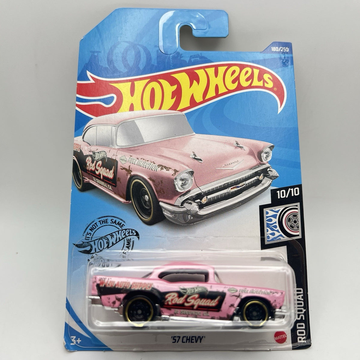 2018 Hotwheels Pink '57 Chevy Rod Squad 10/10 1/64 Scale