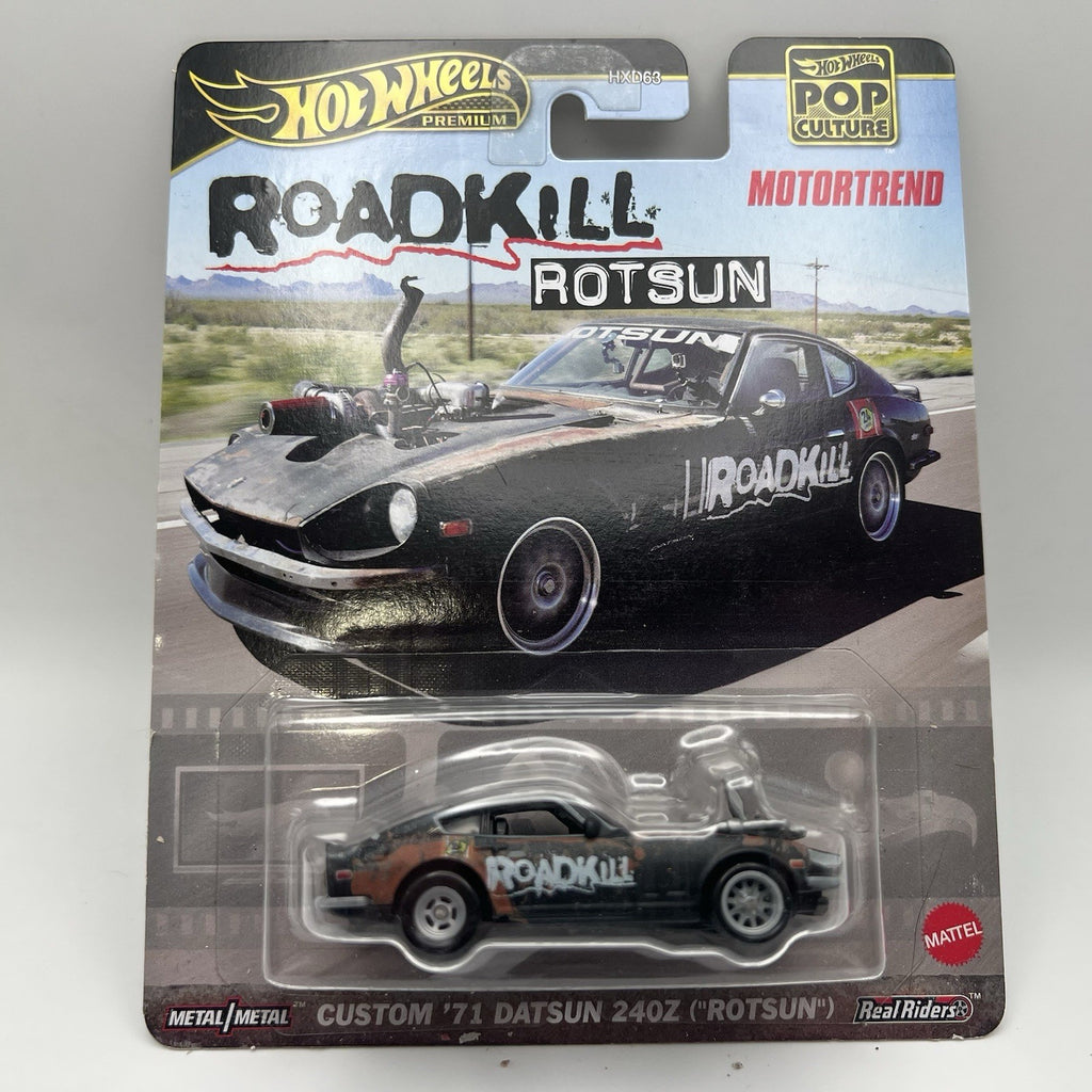 Hot Wheels PREMIUM HW POP CULTURE CUSTOM 71 DATSUN 240Z (ROTSUN) BLACK HXD63
