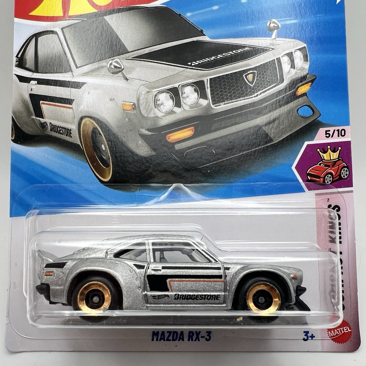 New Hot Wheels Case F 2026 Compact Kings 5/10 Mazda RX-3 Silver