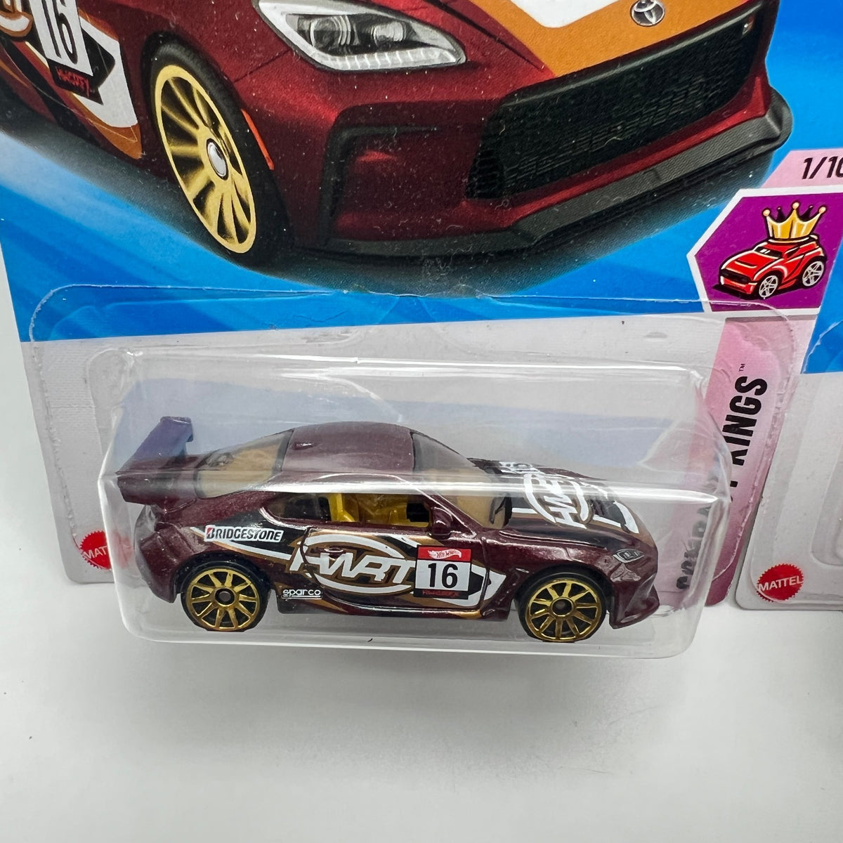 Hot Wheels Toyota GR86 Cup Lot of 2 Maroon & Orange Compact Kings 1/10 79/250