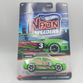 Hot Wheels 2008 Lancer Evolution Neon Speeders 3/8 Neon Green 1:64 Diecast