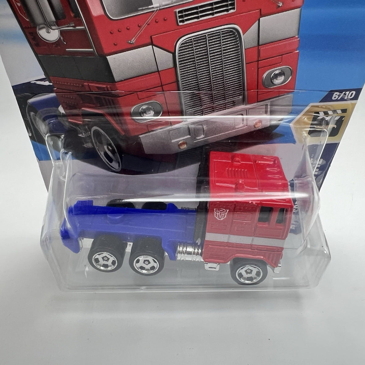 2025 HOT WHEELS F CASE TRANSFORMERS OPTIMUS PRIME RED HW SCREEN TIME 6/10