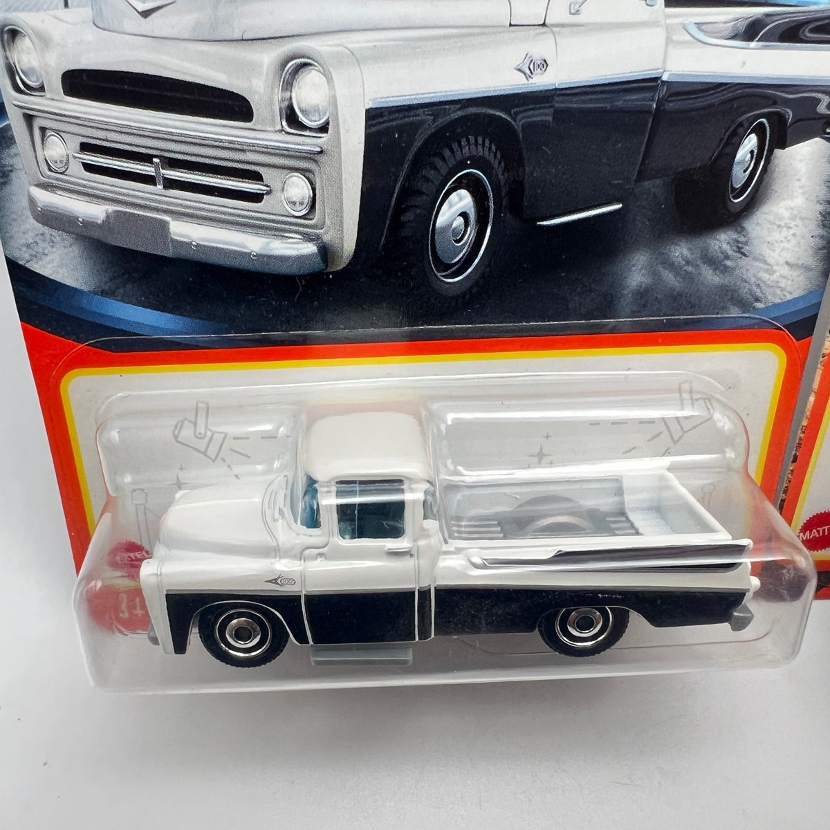 Matchbox Dodge Sweptside Pickup Lot of 2 White 14/100 + 1957 Cream/Red 2/100