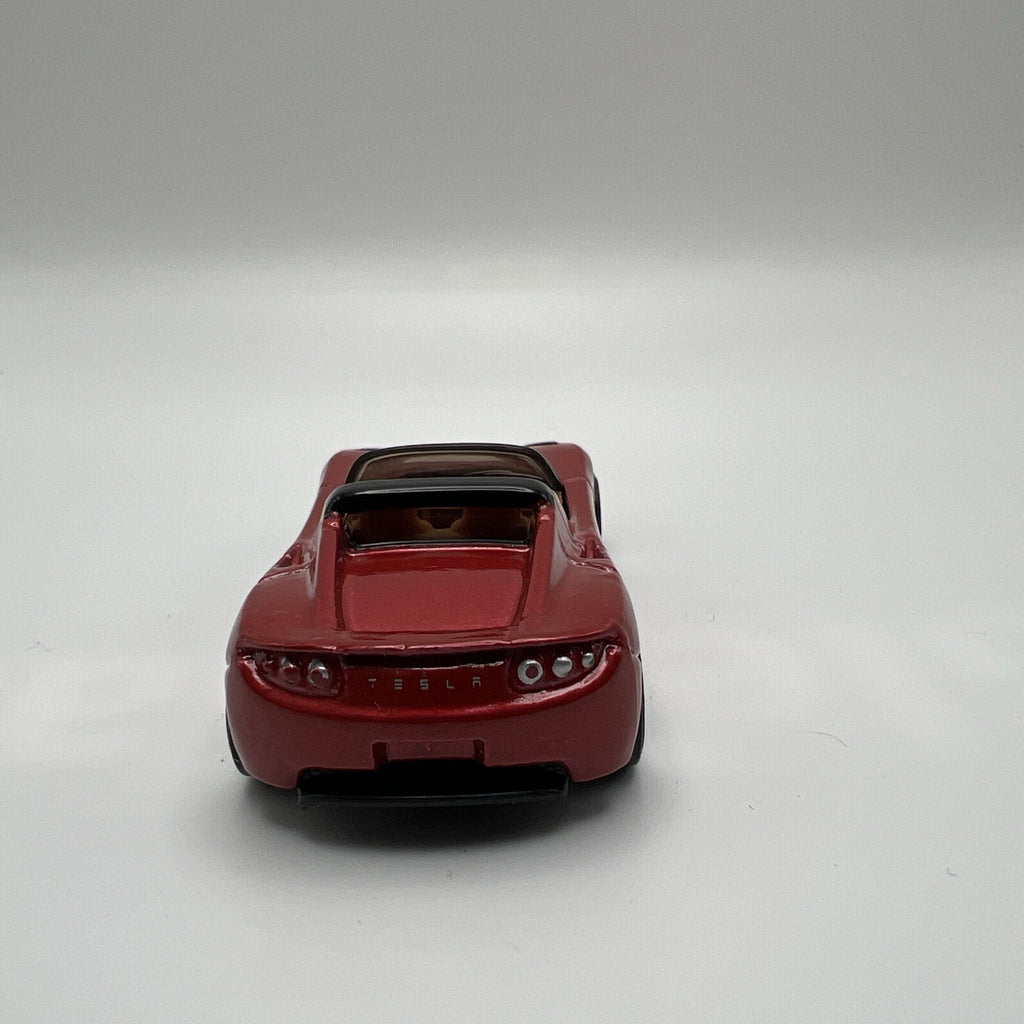 HOT WHEELS 2008 TESLA ROADSTER, 2008 NEW MODELS,RED,LOOSE NICE