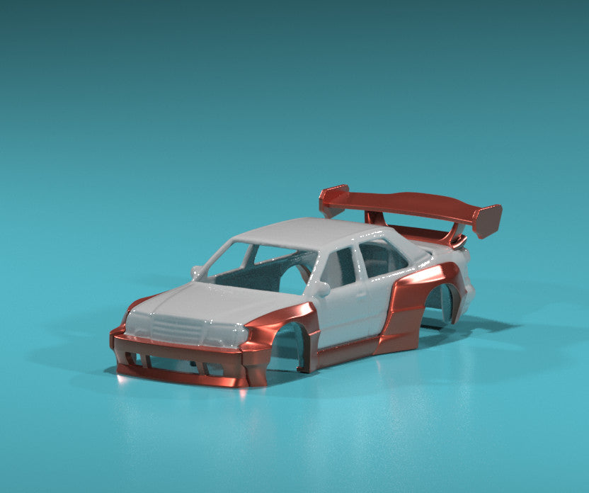 Pandem Style Wide Body Kit for Hot Wheels Mercedes E500 - Resin - 3d Printed