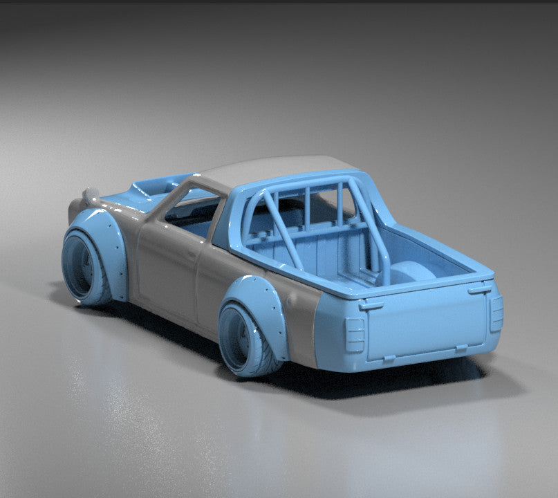 Hakotora Pickup Conversion Kit for Hot Wheels Datsun 510 Wagon - Resin