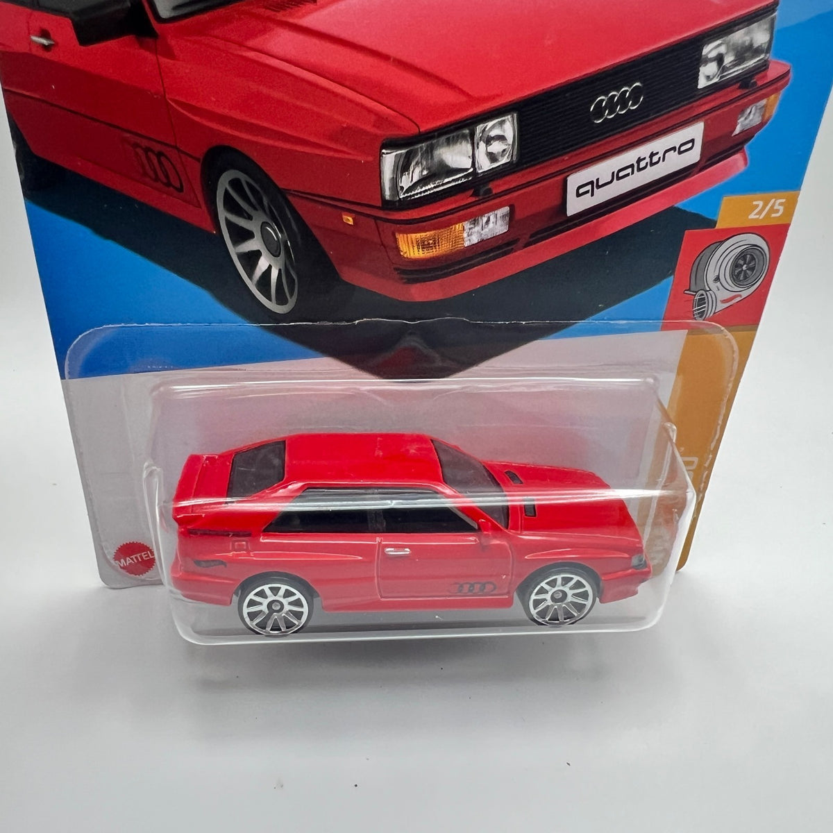 Hot Wheels 87 Audi Quattro 102/250 HW Turbo 2/5 Red 1:64 Diecast