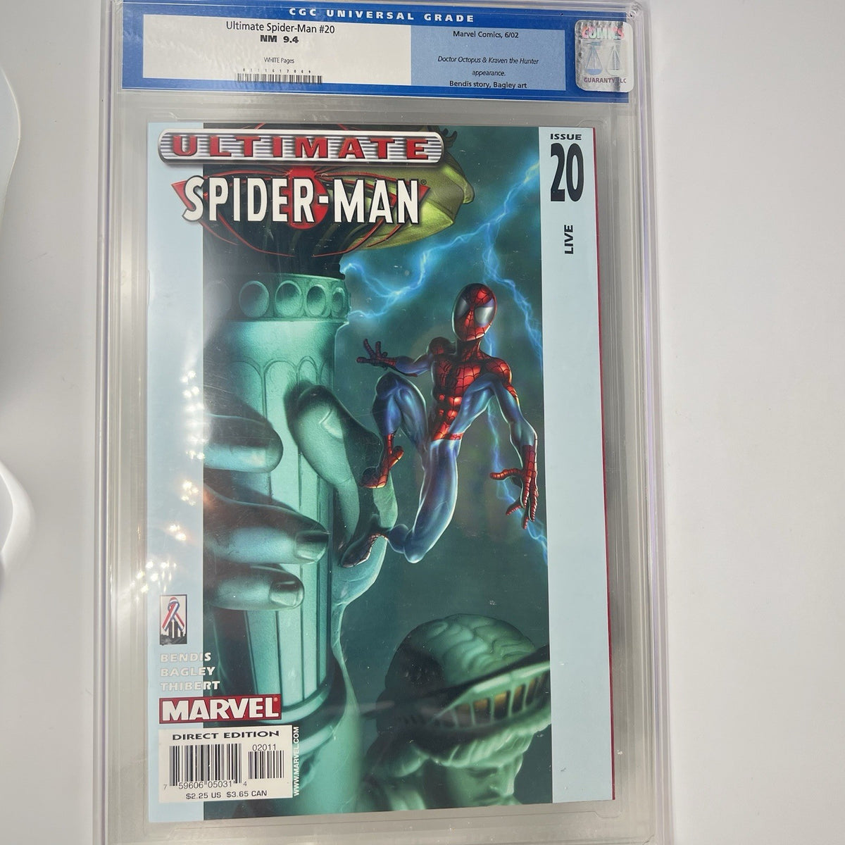 Ultimate Spider-Man #20 - Marvel 2002 White Pages CGC 9.4 NM