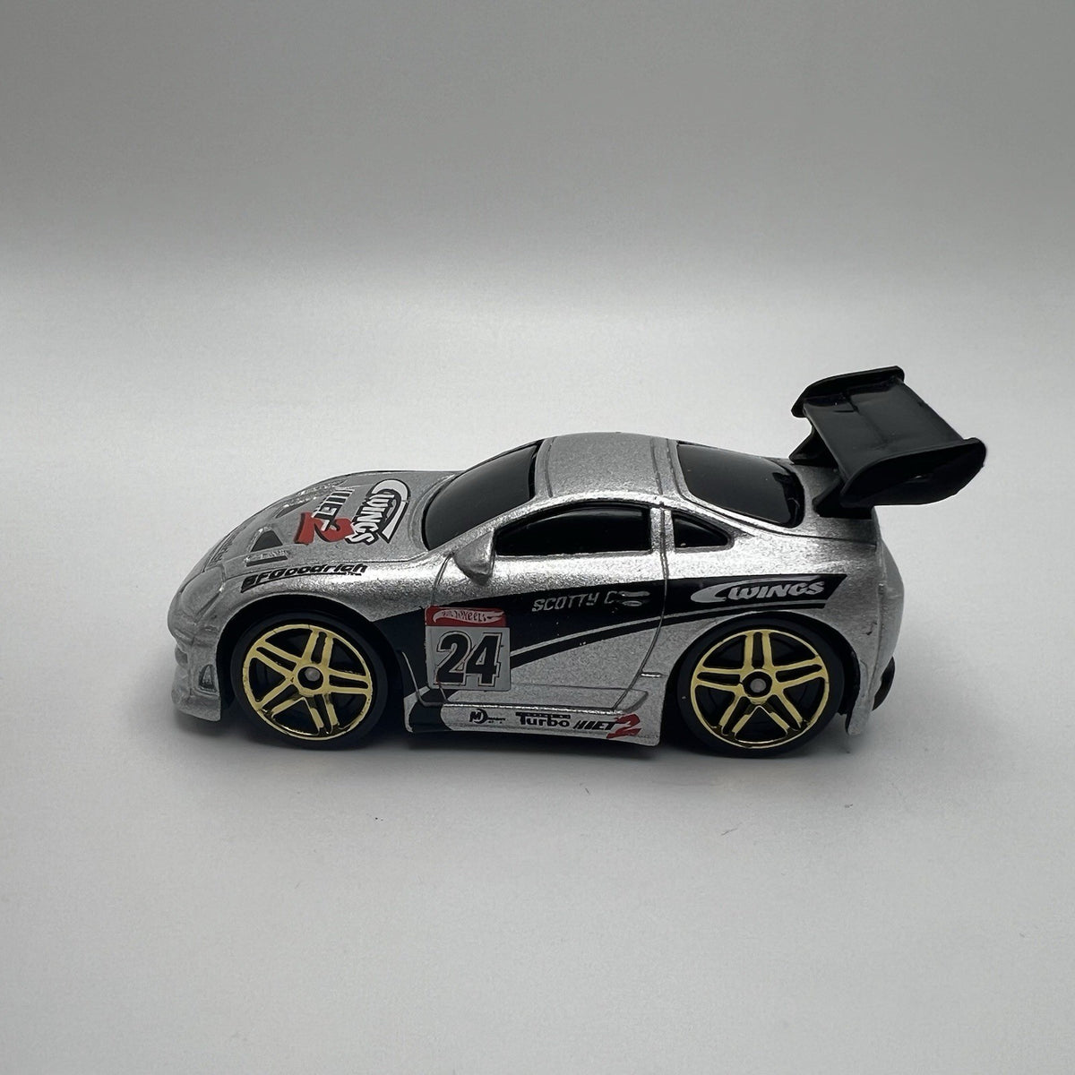 2004 Hot Wheels 1/64 Scale First Editions #8 Loose Silver Tooned Toyota Supra