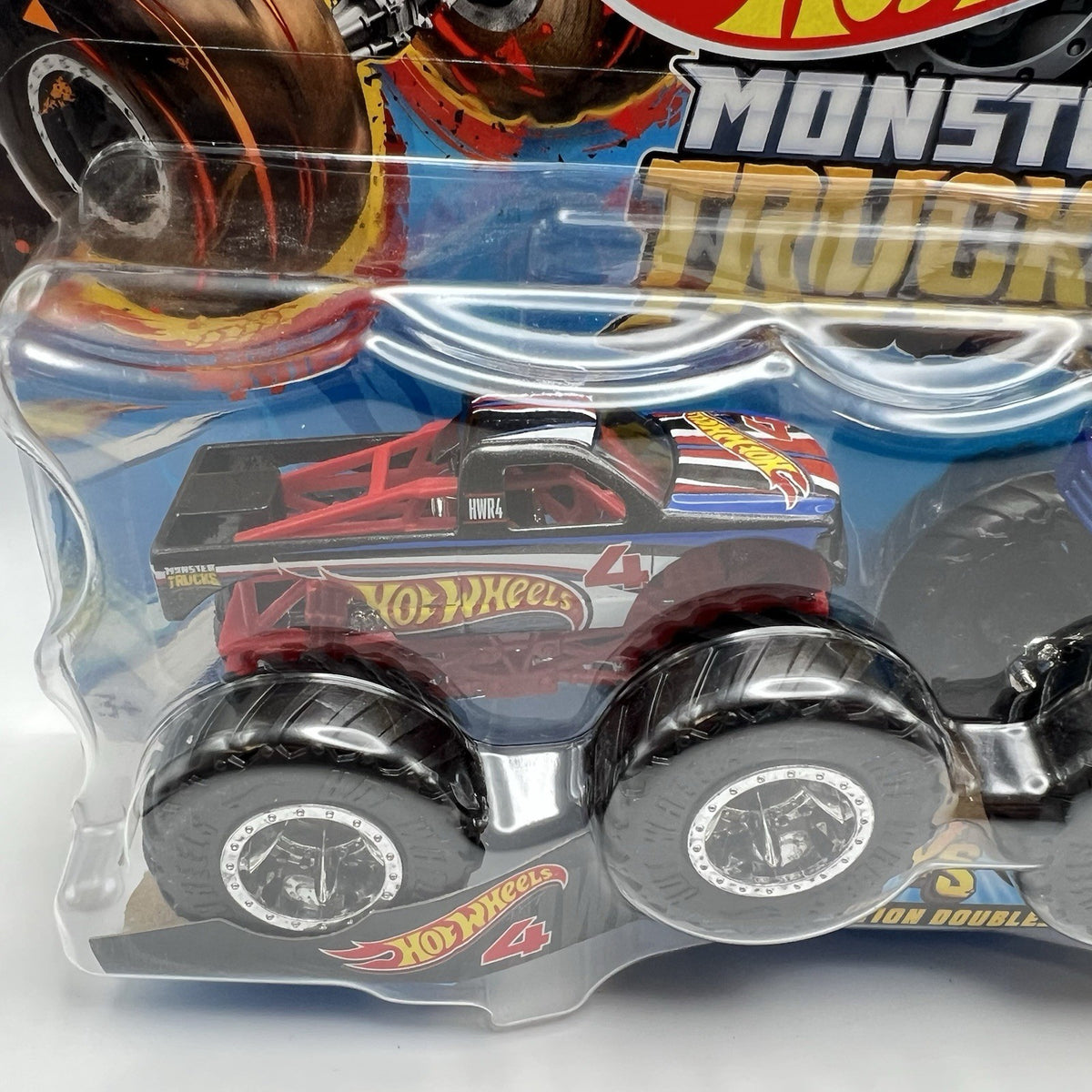 Hot Wheels Demo Doubles Hot Wheels 4/Racing 1 Monster Truck 1/64