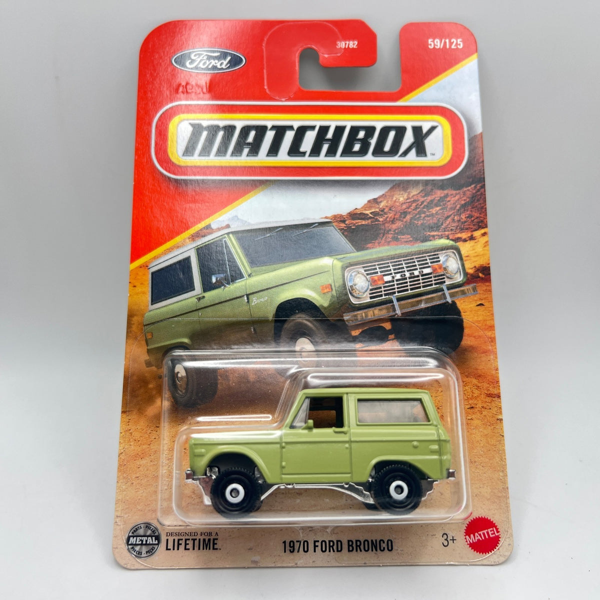 Matchbox 1970 Ford Bronco 59/125 Green 1:64 Diecast