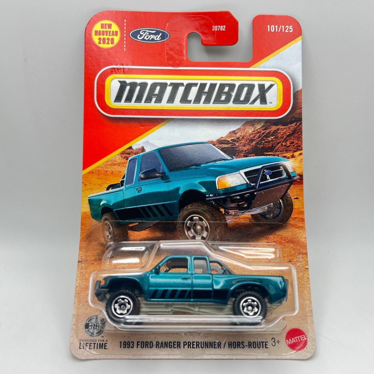 Matchbox 1993 Ford Ranger Prerunner Teal 101/125 New 2026 Mainline