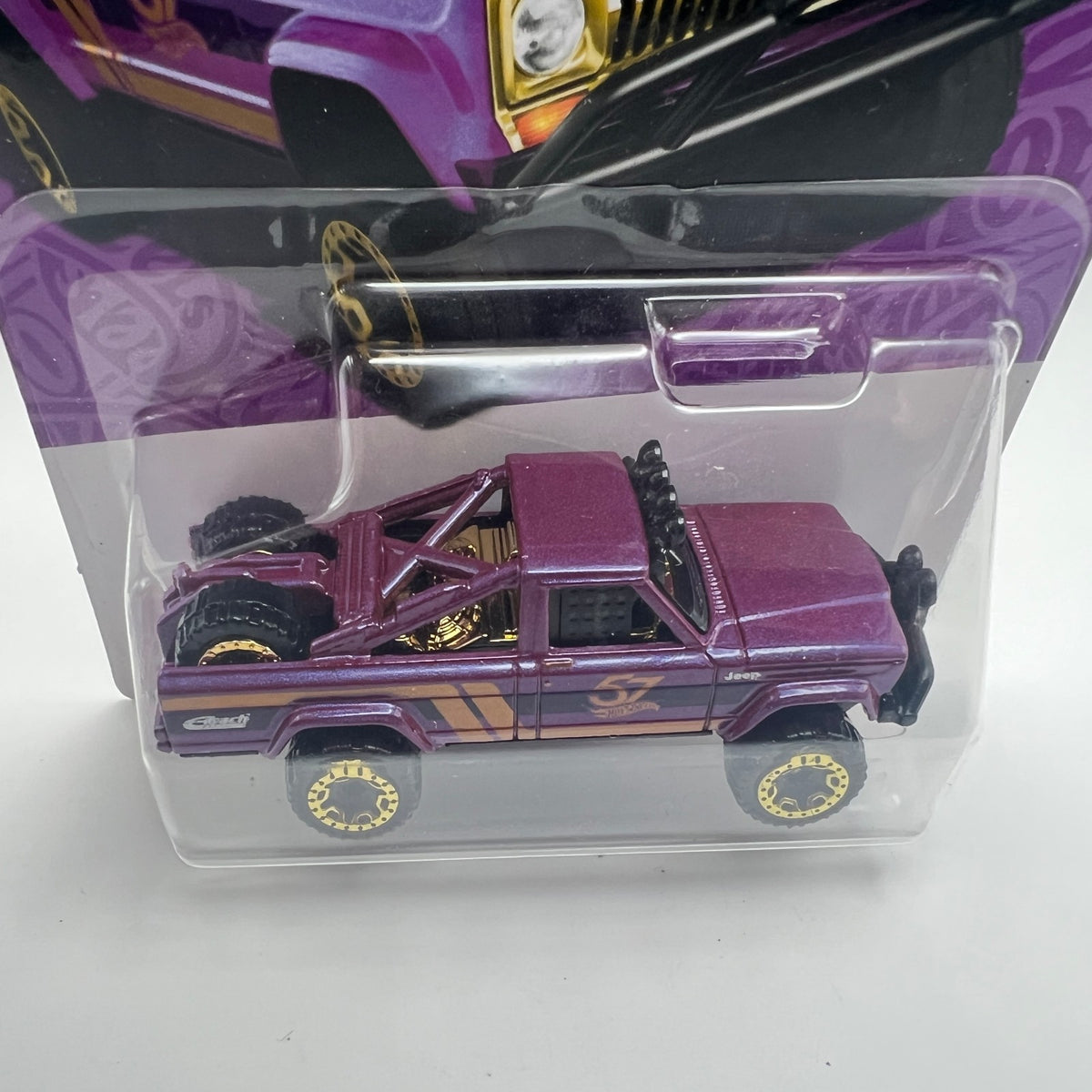 Hot Wheels '73 Jeep J10 Purple 57th Anniversary 3/6 1:64 Diecast
