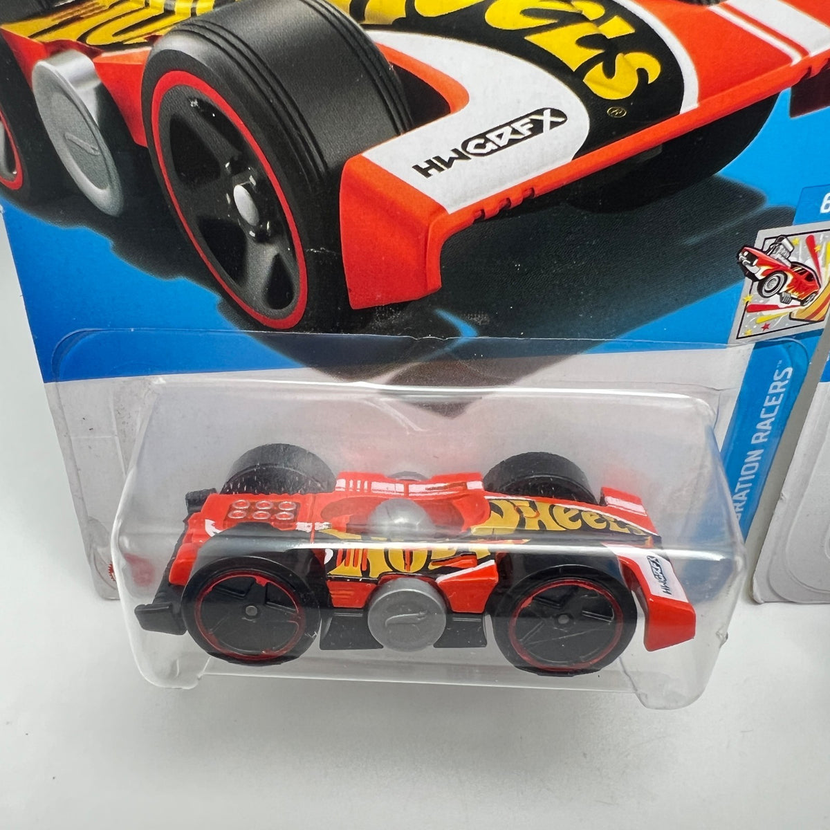 Hot Wheels Flippin Fast Lot of 2 Red Celebration Racers & Teal Autism Awareness