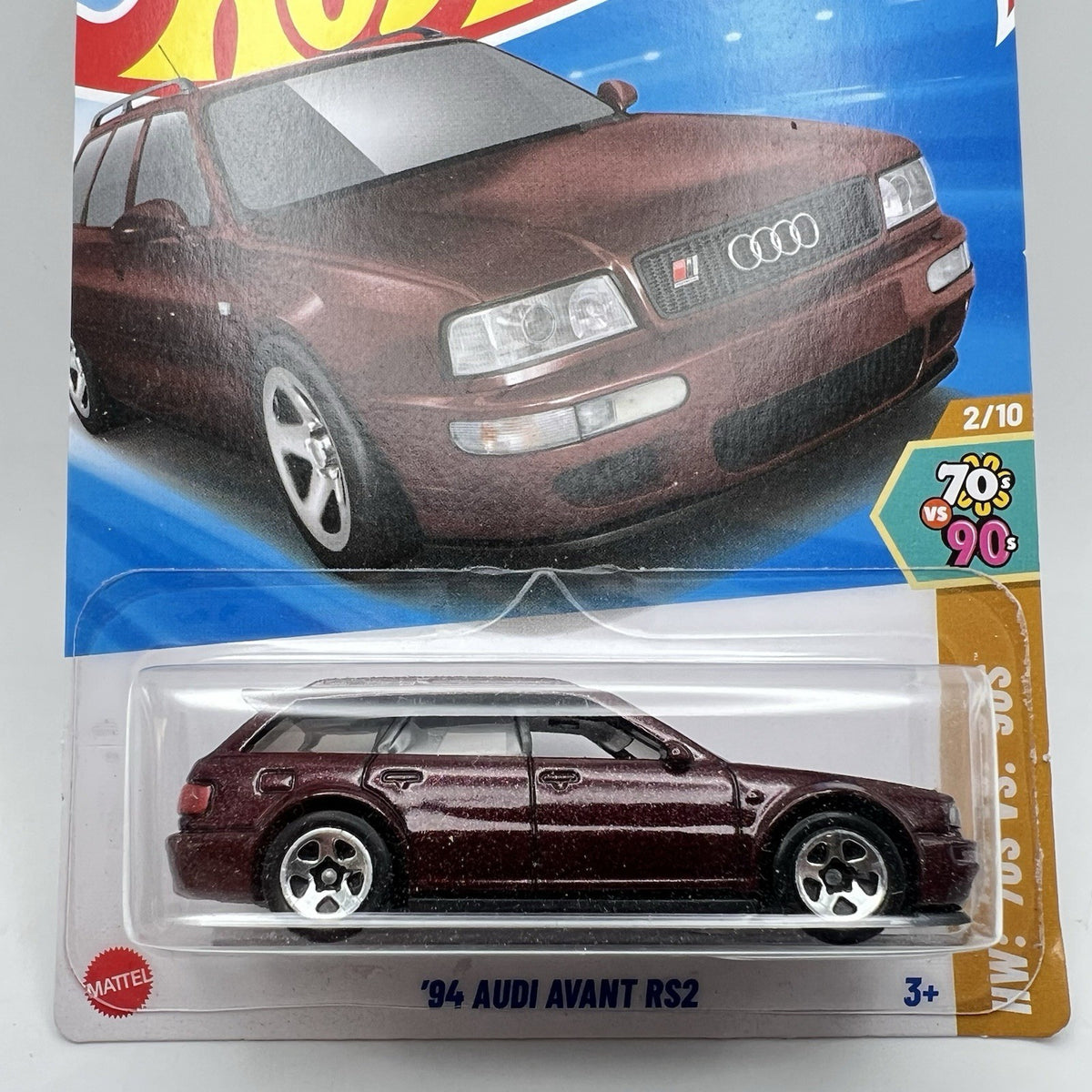 BRAND NEW HOTWHEELS ‘70s VS. ‘90s ‘94 AUDI AVANT RS2 2/10