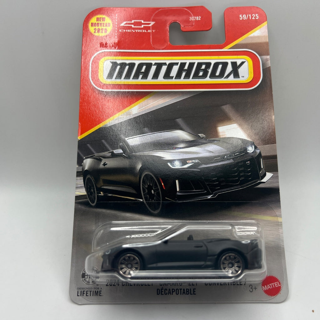 Matchbox 2024 Chevrolet Camaro ZL1 Convertible Grey 59/125 New 2026 Mainline