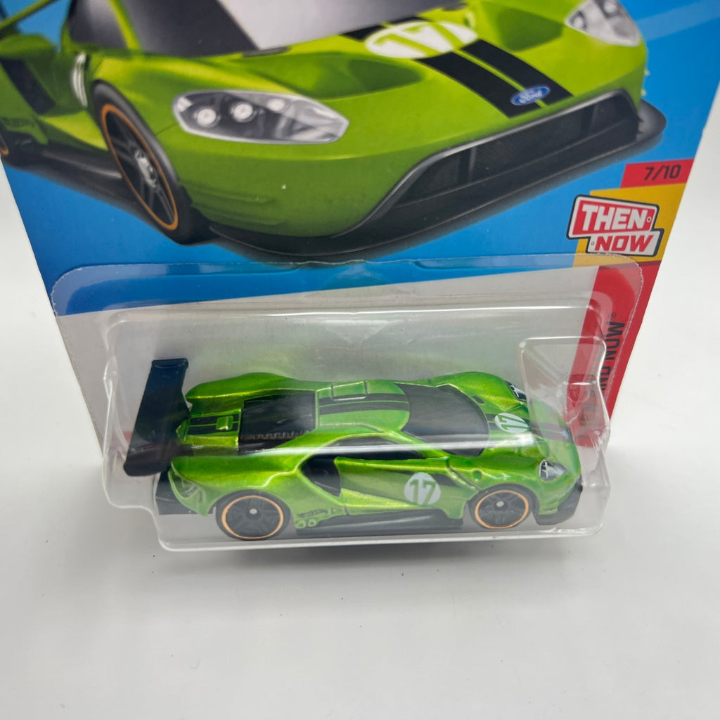 Hot Wheels 2016 Ford GT Race 229/250 Then and Now 7/10 Green 1:64