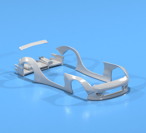 Rocket Bunny Style Wide Body Kit For Hot Wheels Mazda RX7 FD - Resin