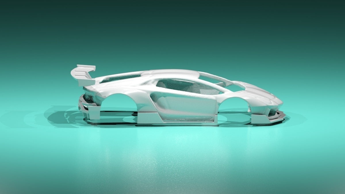 Hyper Dynamic Wide Body Kit for Hot Wheels Lamborghini Aventador - Resin