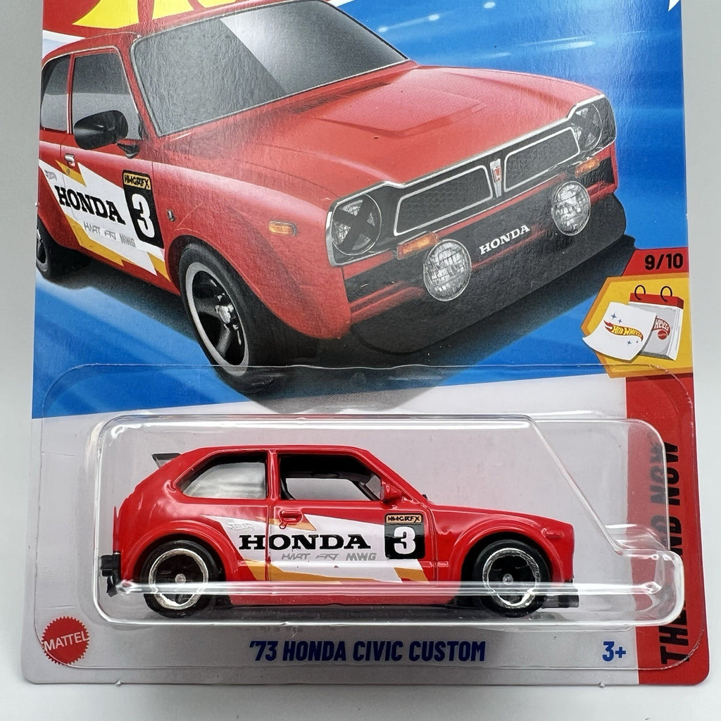 73' Honda Civic Custom - Hot Wheels 2025 - Non-STH - Then and Now #9/10