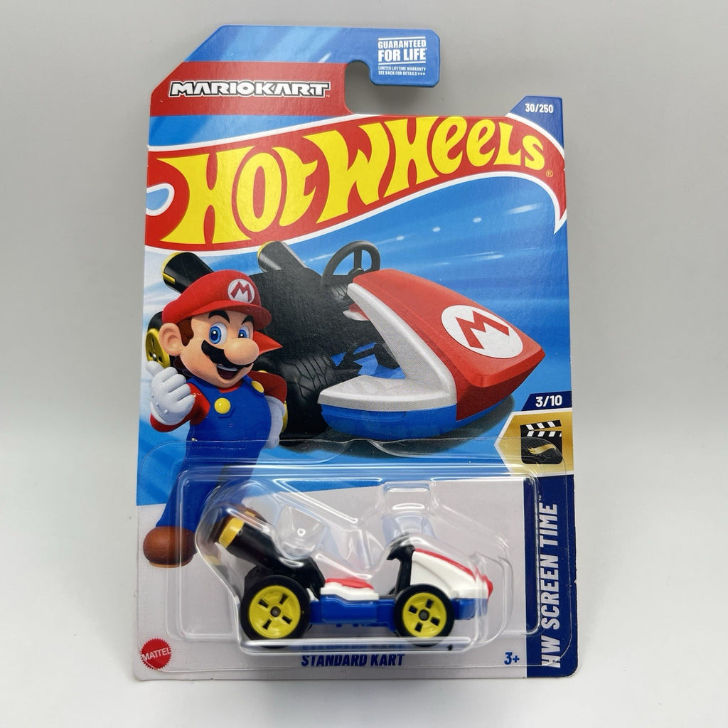 Hot Wheels Standard Kart Mario Kart 3/10 HW Screen Time 30/250  NEW