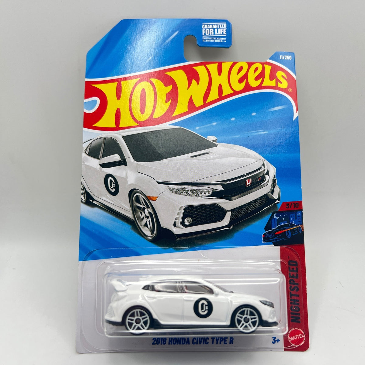 Hot Wheels 2018 Honda Civic Type R Lot of 3 White 11/250 Police Blue 123/250
