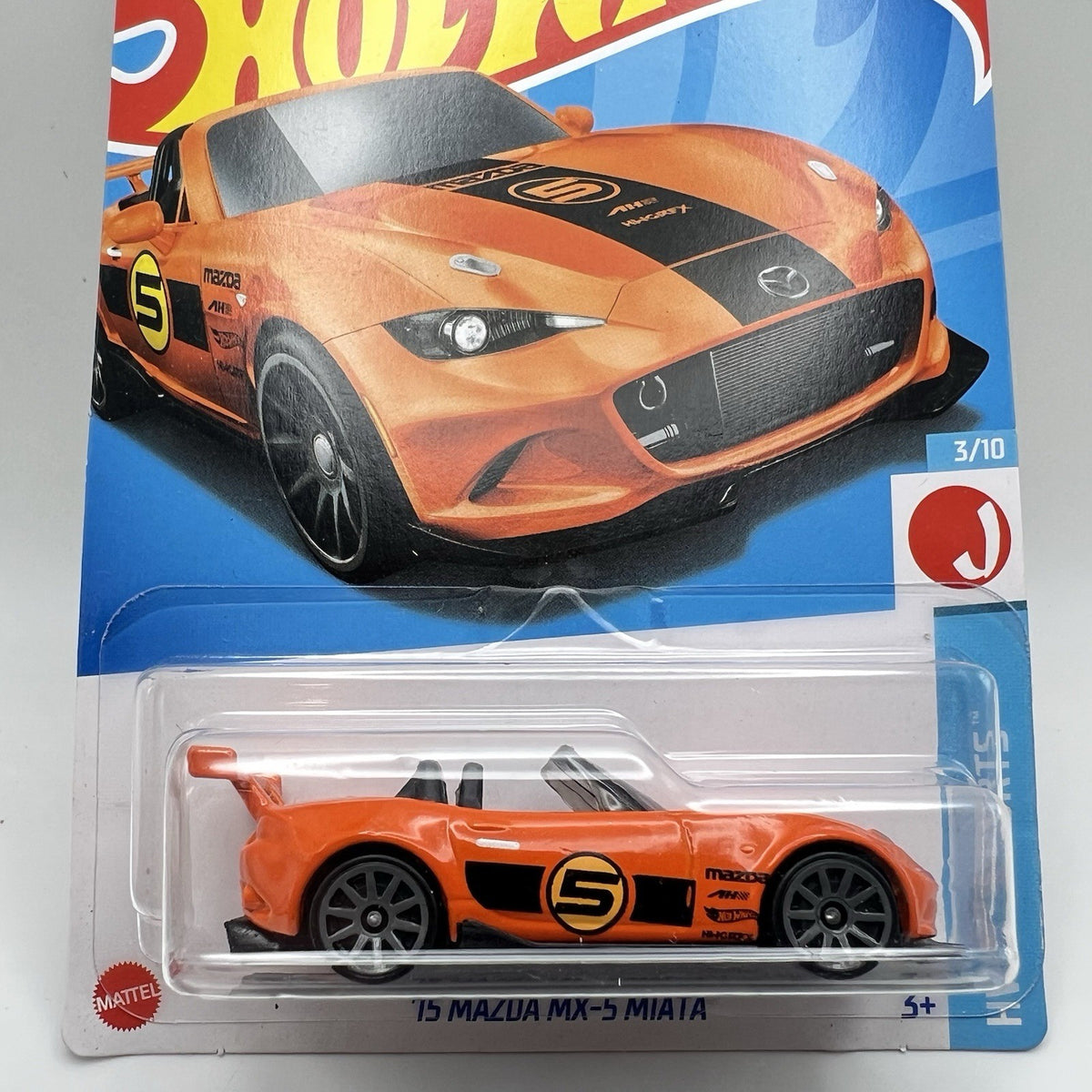 Hot Wheels 2024 HW J-Imports 3/10 069 2015  '15 Mazda MX-5 Miata ORANGE LW