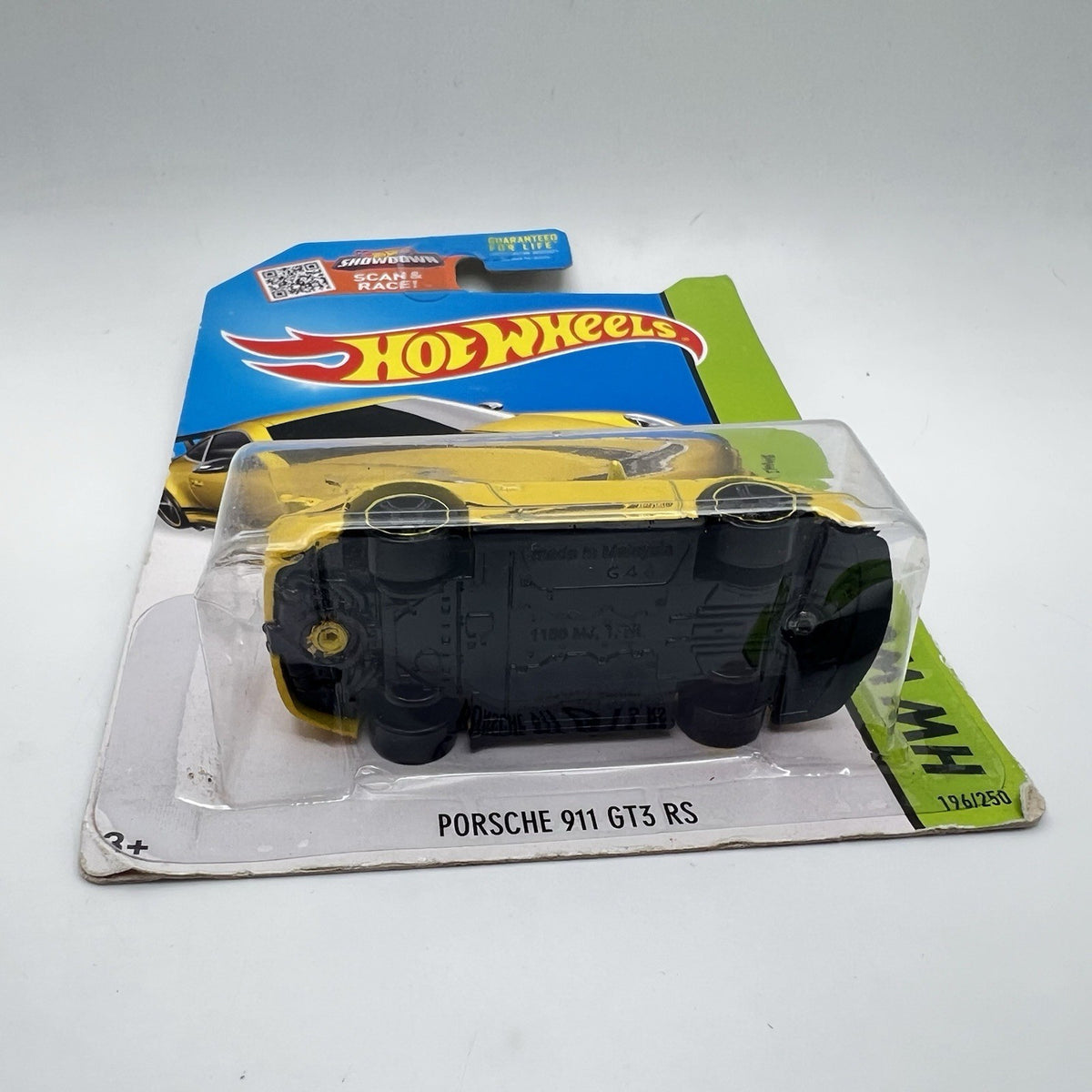 Hot Wheels Yellow Porsche 911 GT3 RS HW Workshop Night Burnerz