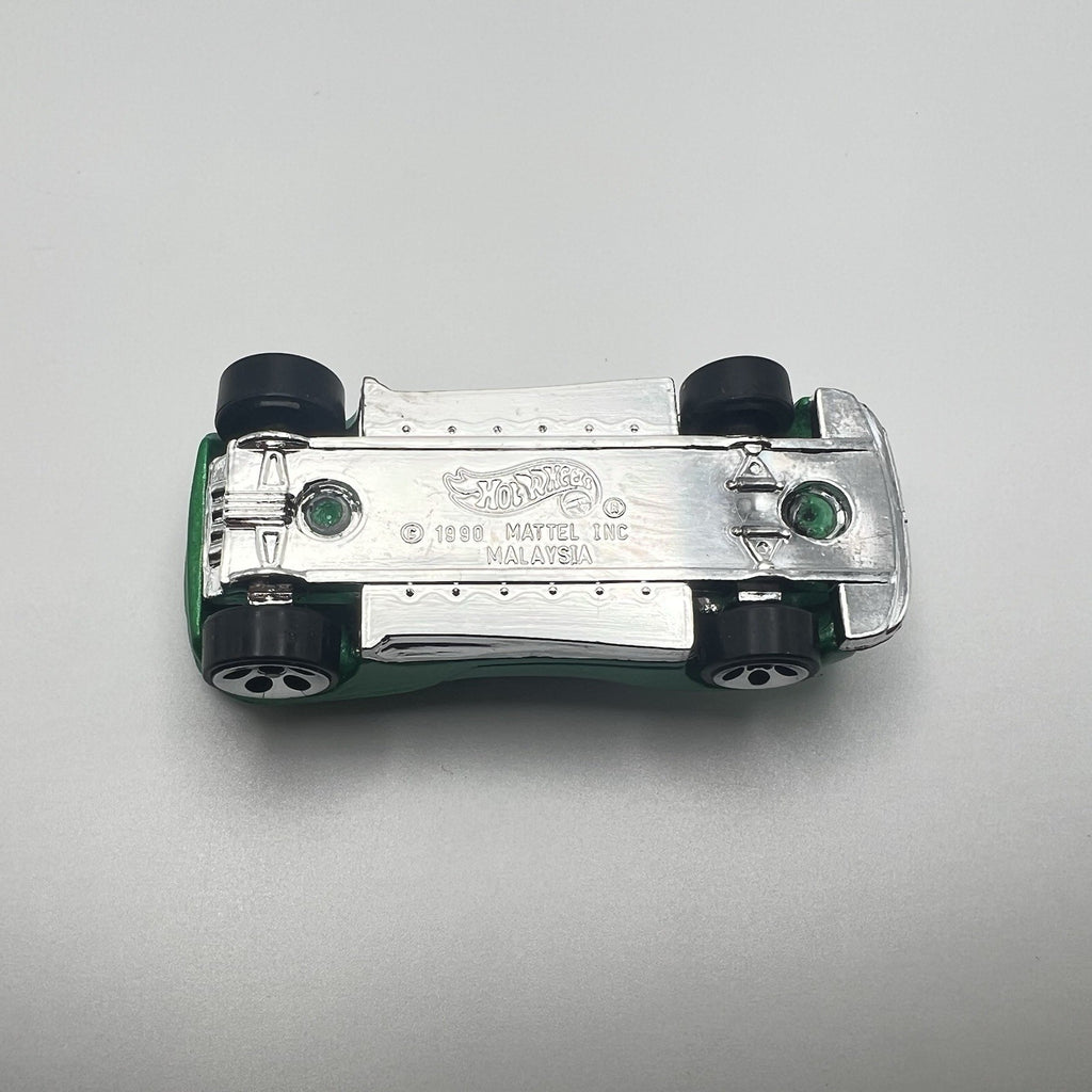 Hot Wheels Speed Blaster 1995 New Models Green Chrome Base 5DOTs