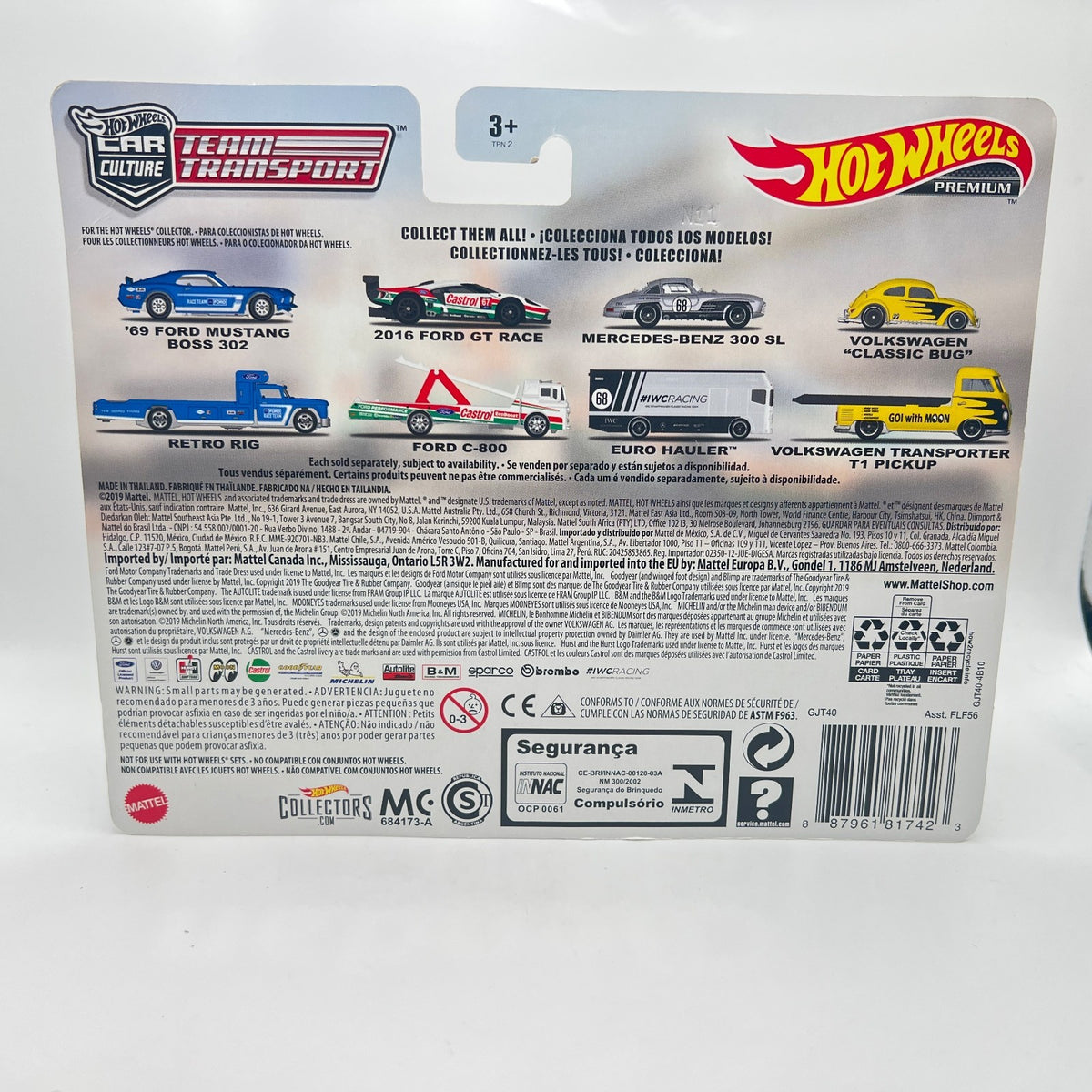 Hot Wheels Team Transport #20 2016 Ford GT Race Ford C-800 Castrol