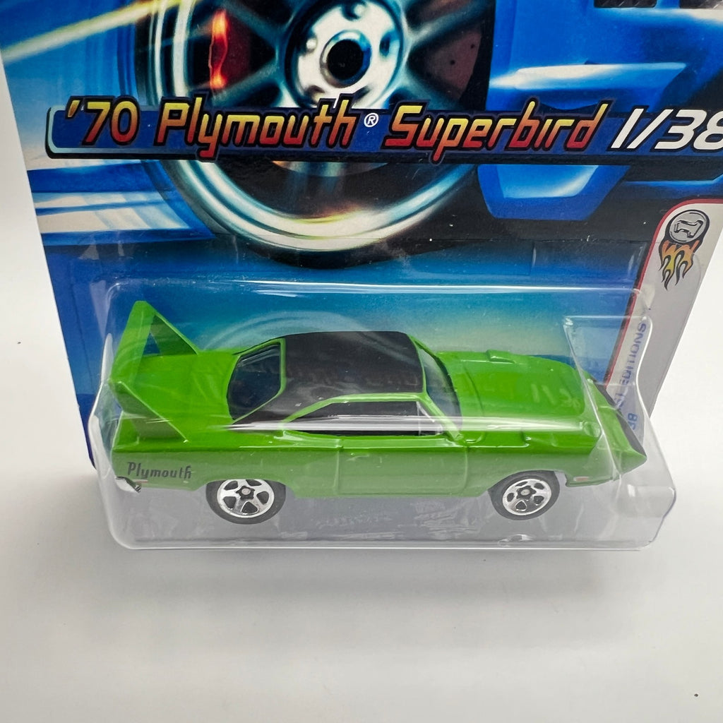Hot Wheels '70 Plymouth Superbird Green 2006 First Editions 1/38 #001
